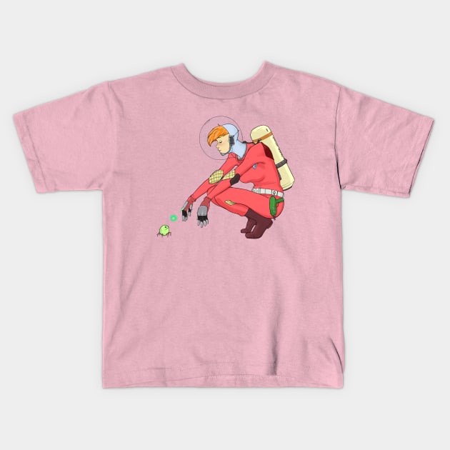 Astral Traveler Kids T-Shirt by paulkisling